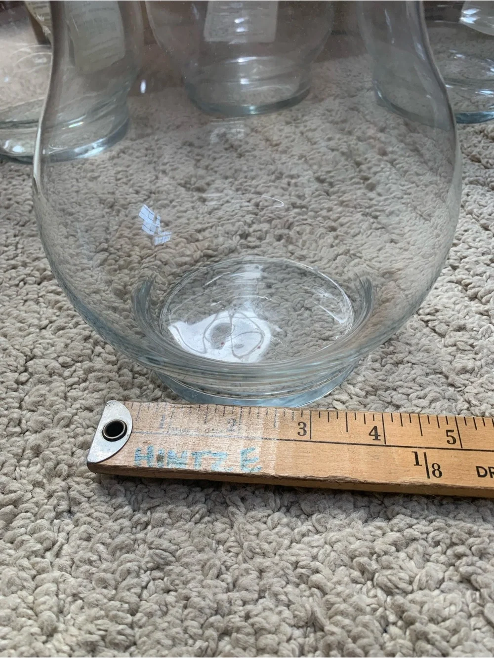 Home Interiors Clear Glass Decorative Vases - Set of 4